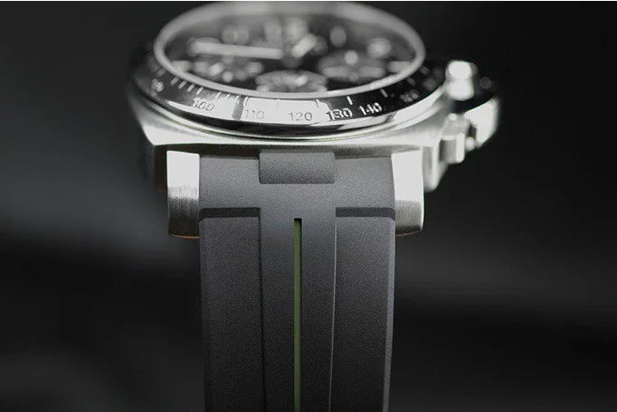 RubberB Strap P210 Luminor 44 mm Black/Green - view 3