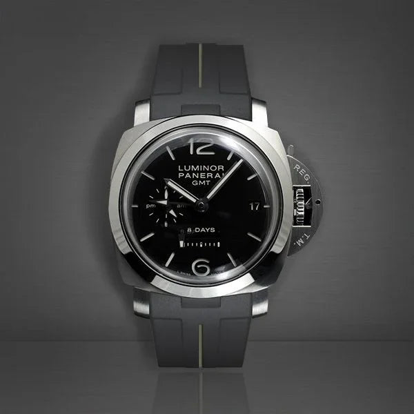 RubberB Strap P220 Black/green Luminor 44 mm 1950 Type I - detail