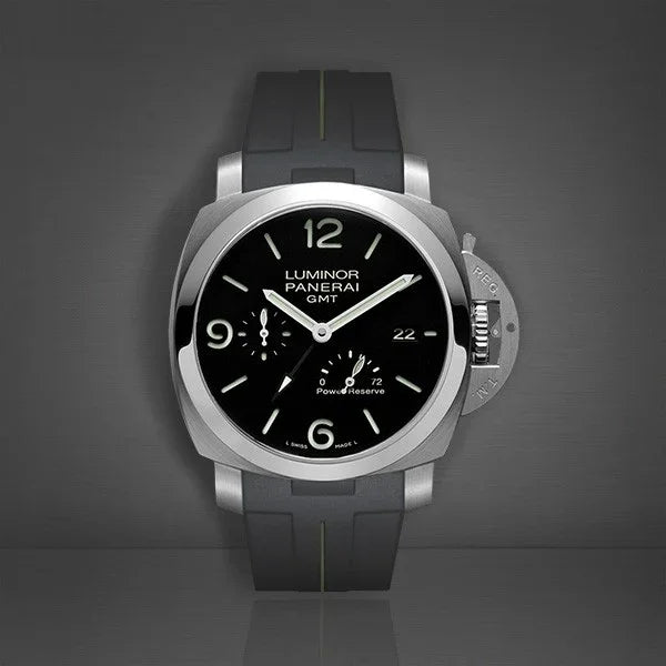 RubberB Strap p230 Black /Military Green Luminor 44 mm 1950 Type II - detail