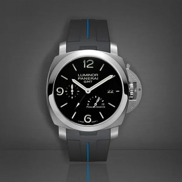 RubberB Strap Black/Blue Luminor 44 mm 1950 Type II - detail