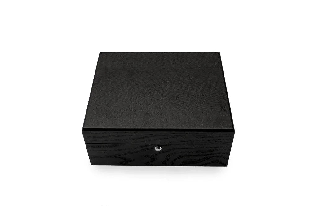 KronoKeeper Black Ash 6 Watch Box - detail