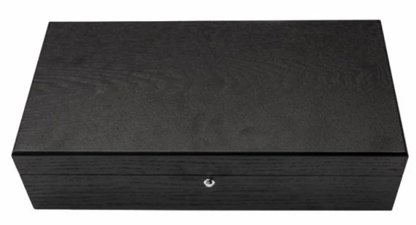 KronoKeeper Black Ash 10 Watch Box - detail