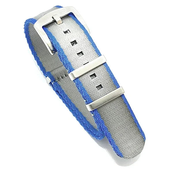 Seat Belt NATO watch strap - Blue/Grey - NATO nylon watch strap