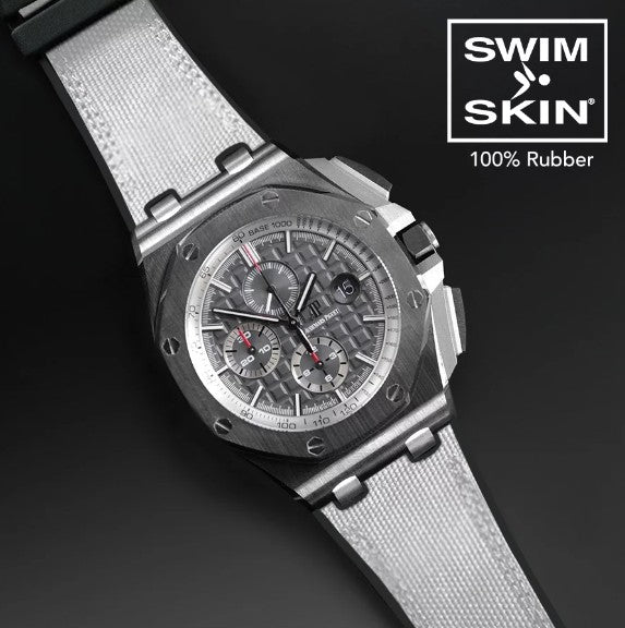  Rubber B strap Sailcloth SwimSkin APC44 White 