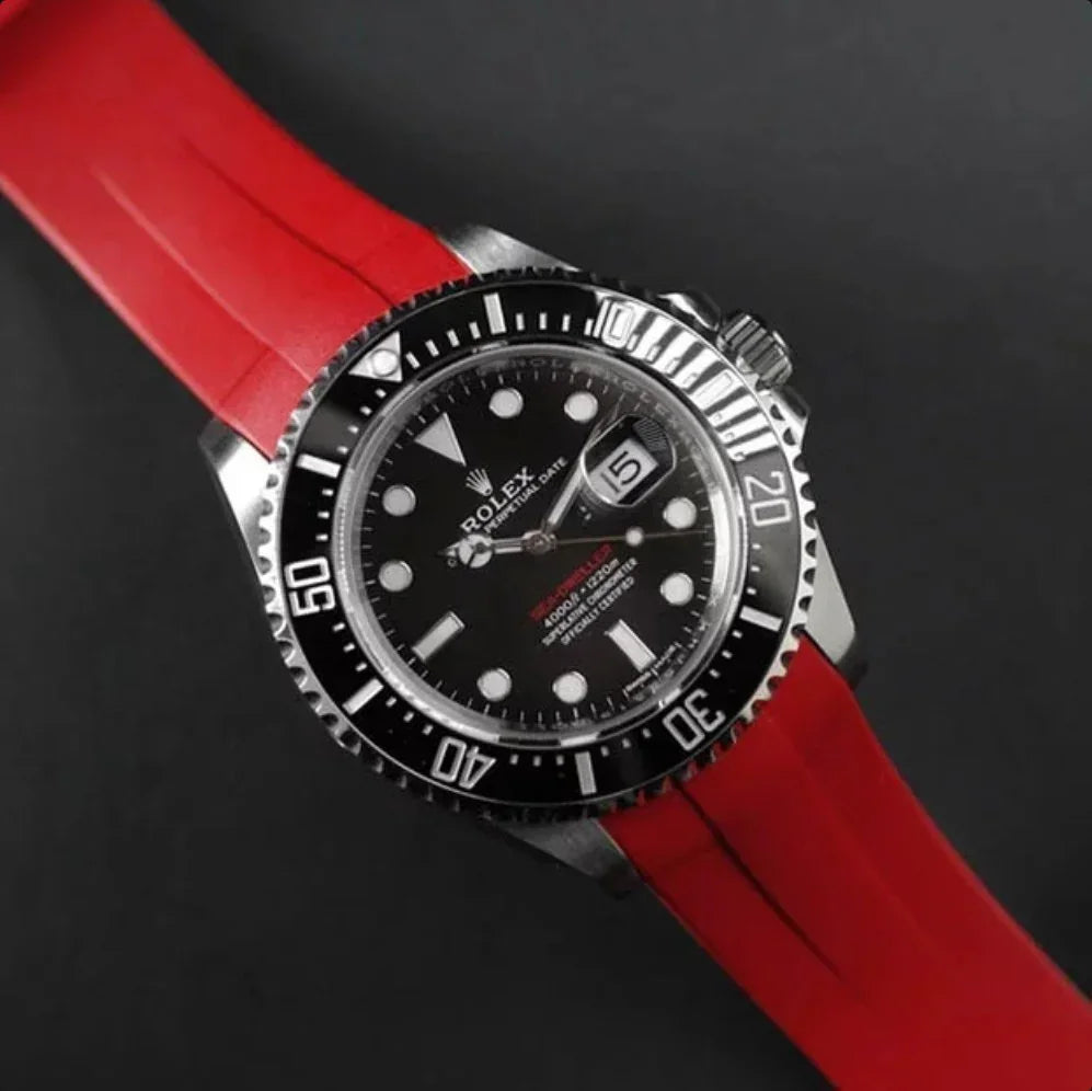 RubberB M113 Red with buckle Strap - view 3
