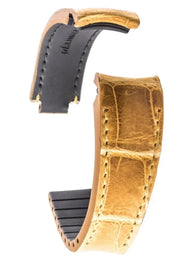 R-Strap - Alligator strap for Rolex - Honey (Special Tanning) - alligator leather watch strap