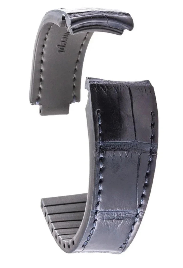 R-Strap Alligator strap for Rolex - Dark blue - alligator leather watch strap