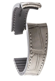 R-Strap - Alligator strap for Rolex - Light grey - alligator leather watch strap