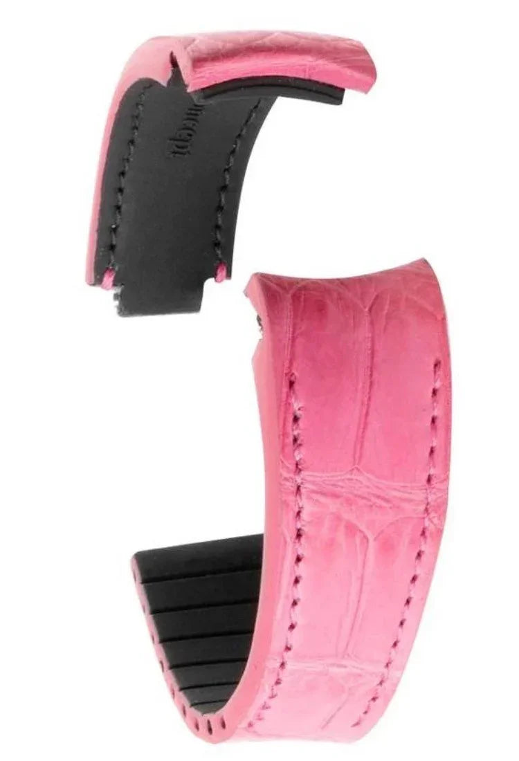 R-Strap - Alligator strap for Rolex - Rose - alligator leather watch strap
