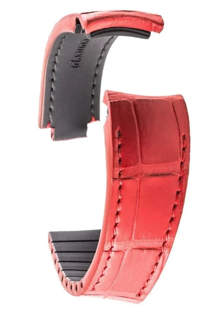 R-Strap - Alligator strap for Rolex - Red - alligator leather watch strap