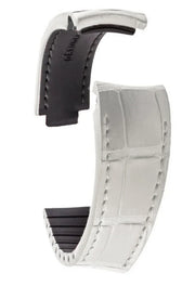R-Strap - Alligator strap for Rolex - White - alligator leather watch strap
