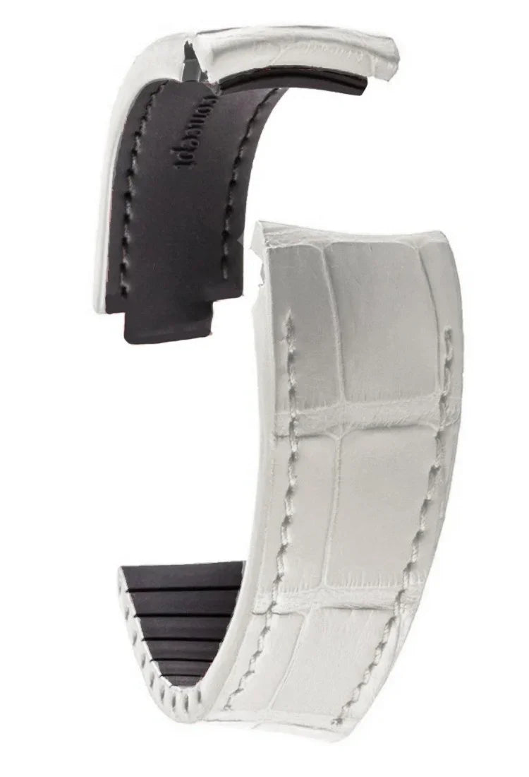 R-Strap - Alligator strap for Rolex - White - alligator leather watch strap