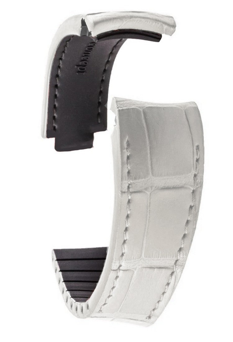 R-Strap Alligator strap for Rolex - White