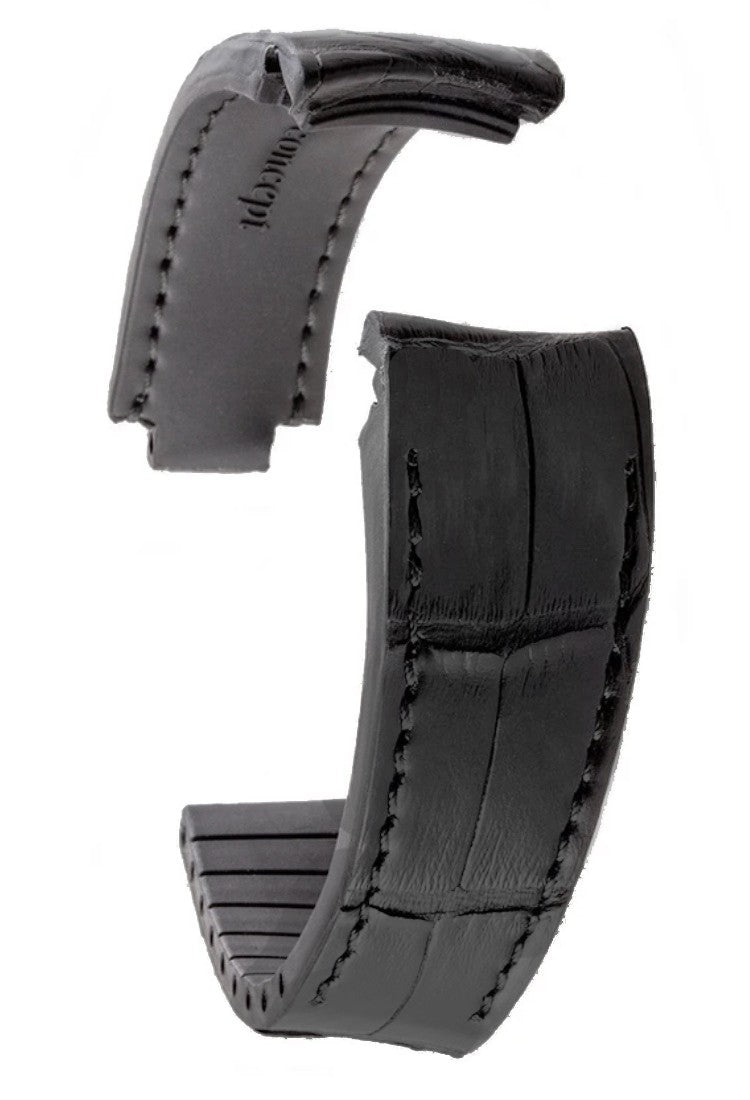 R-Strap - Alligator strap for Rolex - Carbon black