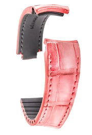 R-Strap - Alligator strap for Rolex - Radika red - alligator leather watch strap