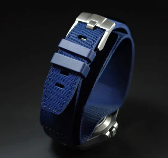 Rubber B Tang Buckle RC20 Cuff Series - Navy Blue - detail