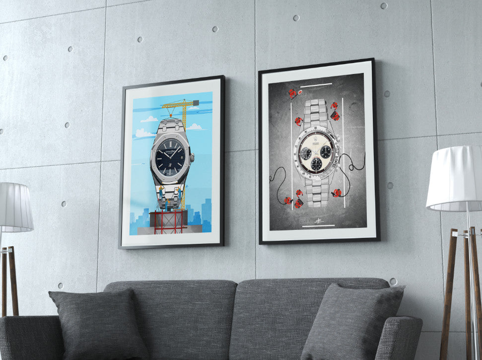 Watchoniste X MisterChrono art printing - daytona - 60x80