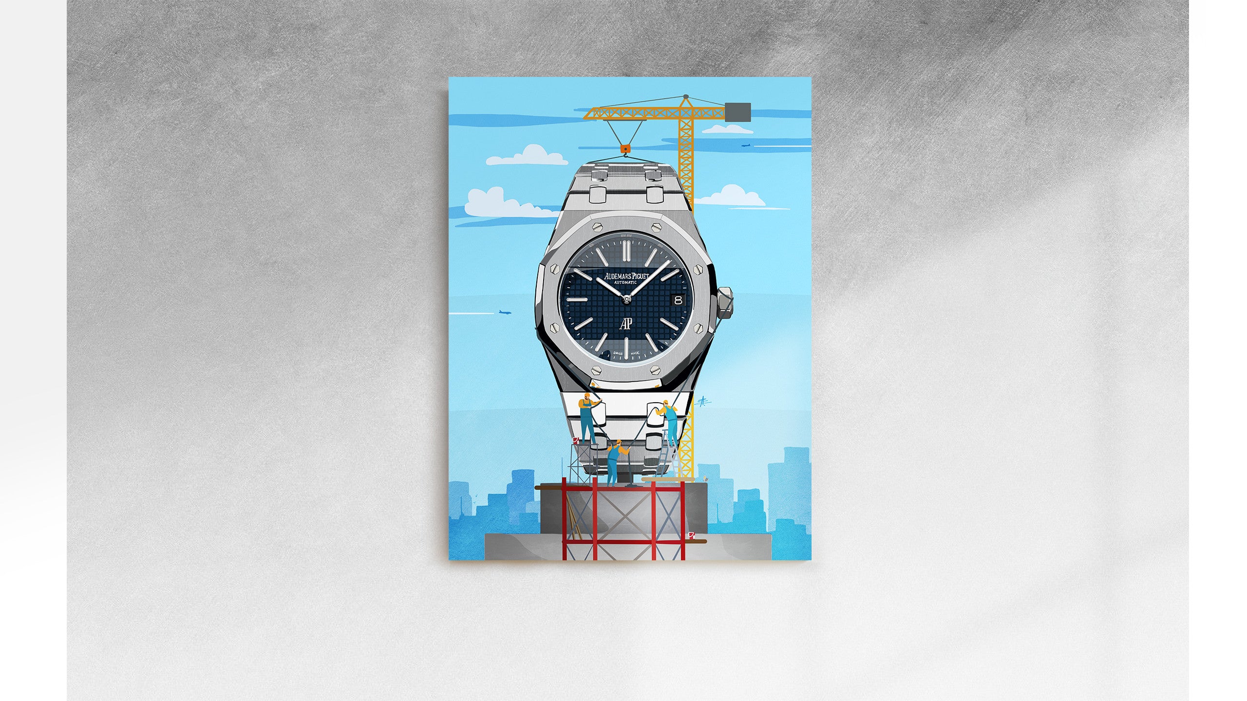 Watchoniste X MisterChrono art printing - skyscraper - 60x80