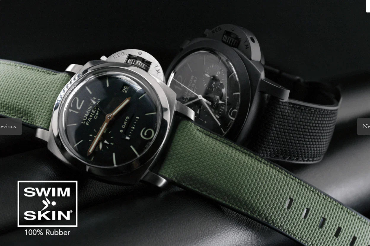RubberB Ballistic SwimSkin PS24 Military Green Strap - detail