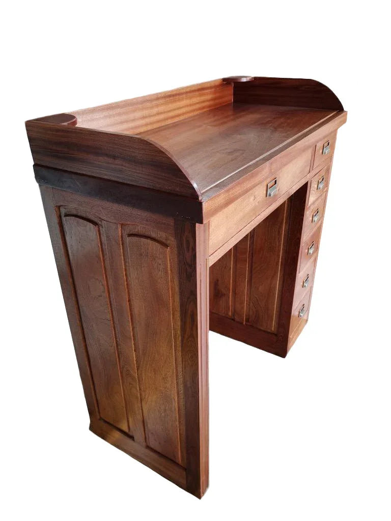 Solid sapele wood watchmaker bench - watch accessory