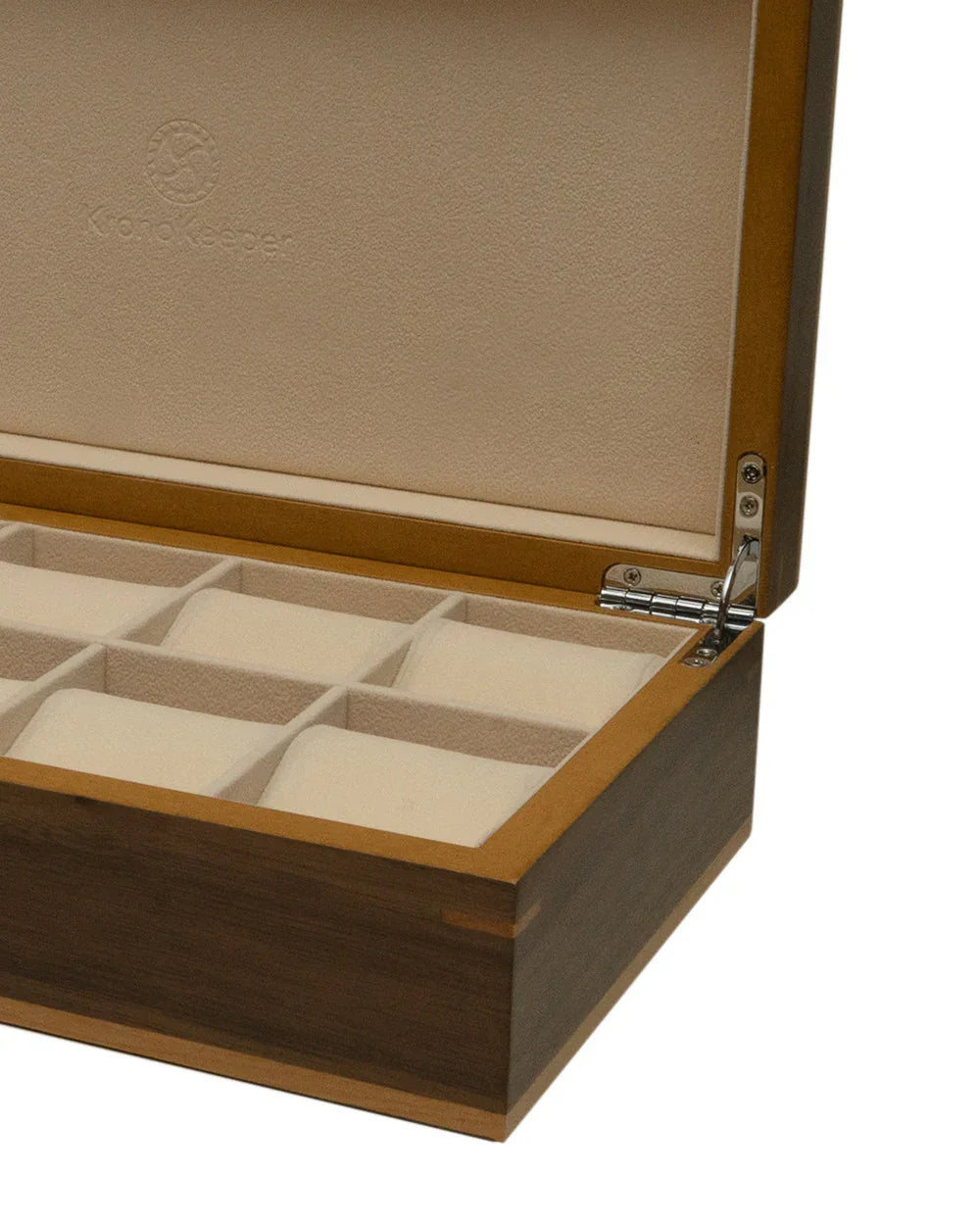 Clipperton 10 watch box in brown wood - view 3