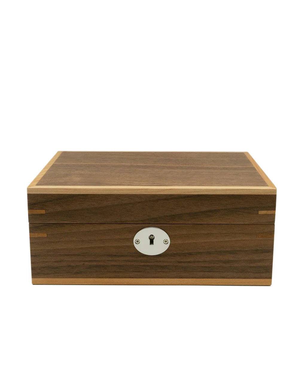 Clipperton 6 watch box in brown wood - detail
