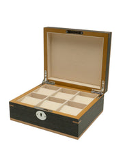 Clipperton 6 watch box in grey wood - watch box