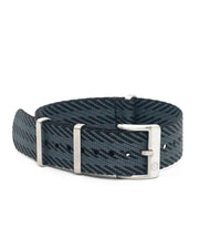 Premium NATO watch strap - Black/Grey - NATO nylon watch strap