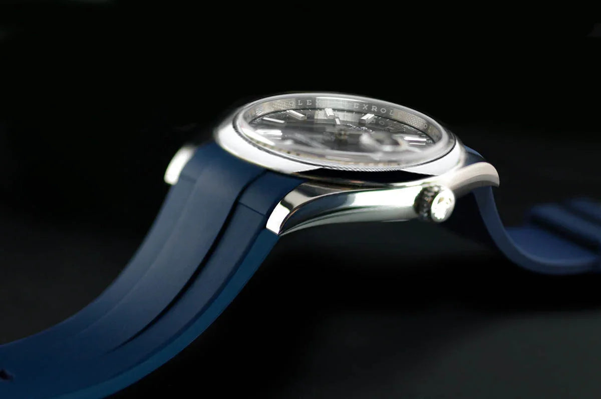 RubberB M141 Navy with buckle Strap - view 4