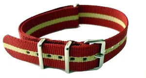 NATO watch strap Red/Sand - NATO nylon watch strap