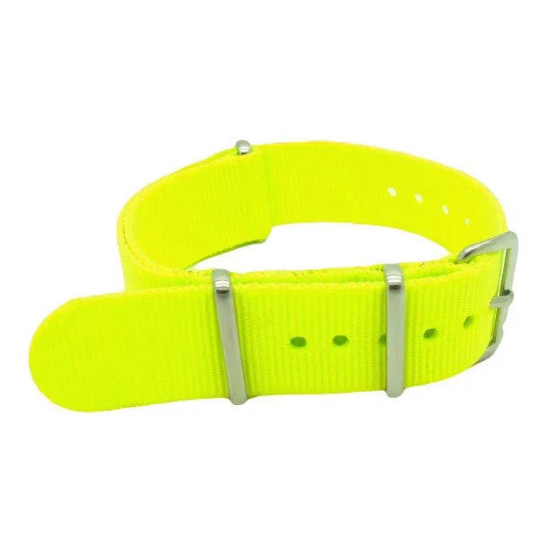 NATO watch strap Fluo Yellow - NATO nylon watch strap