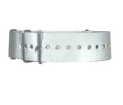 NATO watch strap Silver/Grey Reflective - NATO nylon watch strap