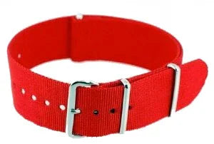 NATO watch strap Red - NATO nylon watch strap
