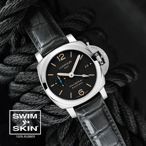 RubberB Alligator SwimSkin PS22 Black Strap - detail