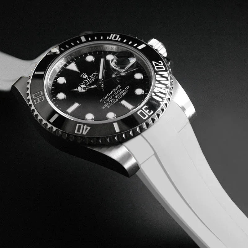 RubberB M206 White with buckle for Submariner Ceramic 41mm Strap - view 4