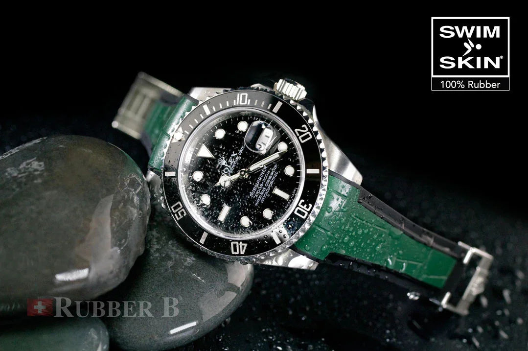 RubberB Swimskin SK20 Alligator - Pine Green Strap - view 3