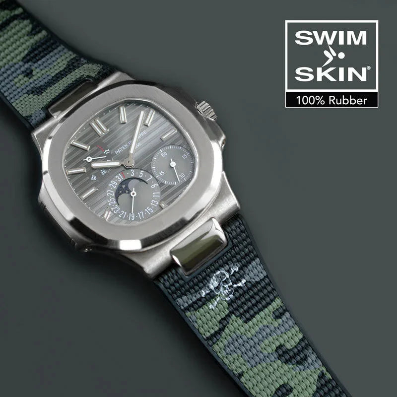 RubberB SwimSkin Twill for Patek Philippe Nautilus - Camo PK79 Strap - view 8