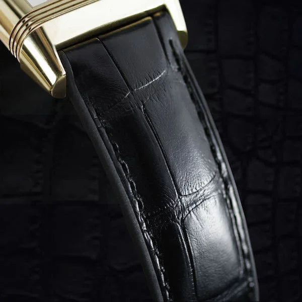 RubberB ST20 Alligator SwimSkin Black Strap - detail