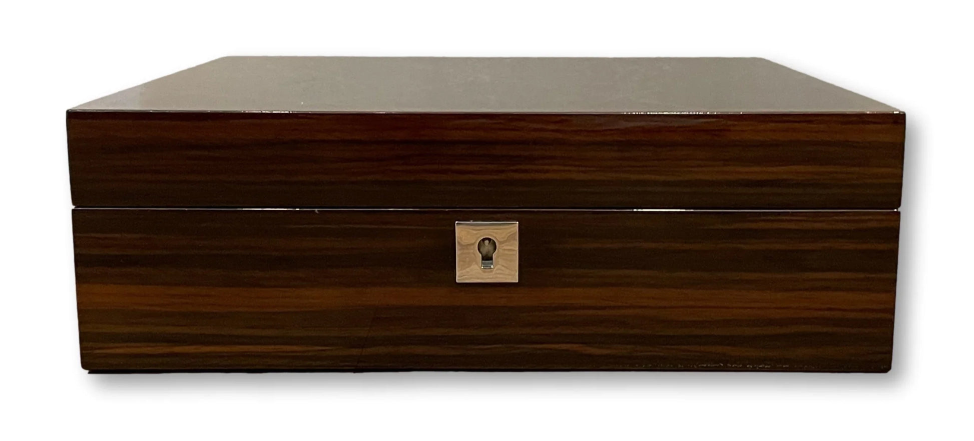KronoKeeper Marquetry Ebony 12 Watch Box - view 3