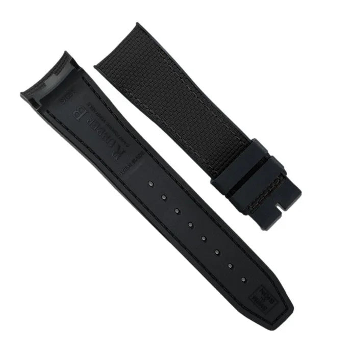 RubberB Ballistic SwimSkin 21mm - Black SK21 Strap - rubber watch strap