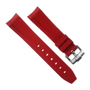 RubberB M106 Red with buckle Strap - rubber watch strap