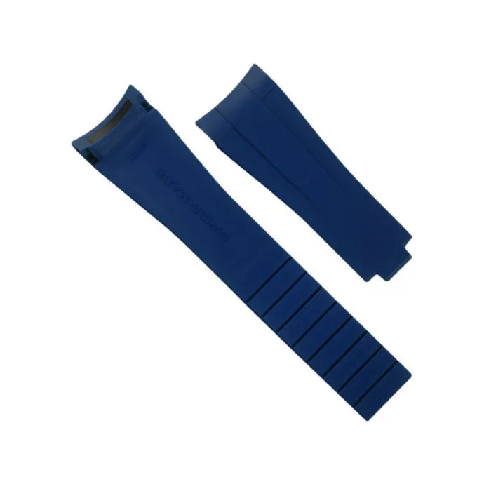 RubberB M103CD Navy Strap - rubber watch strap