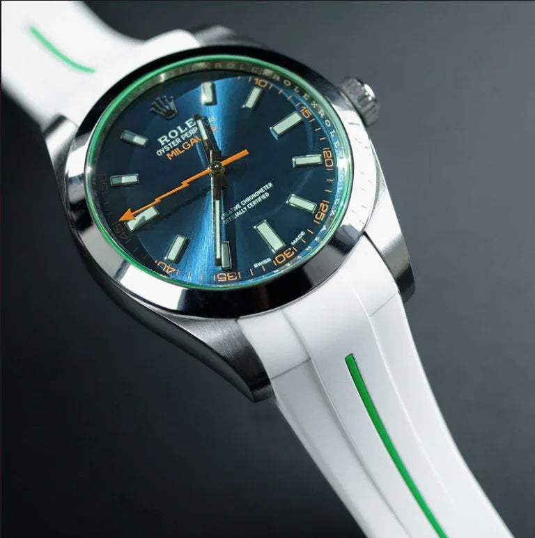 Rubber B Strap M115 White/Green - detail