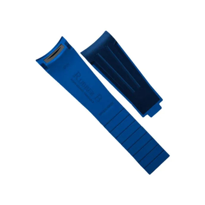 Rubber B Strap M111 Navy/Blue for Sky-Dweller on Oyster Strap - rubber watch strap