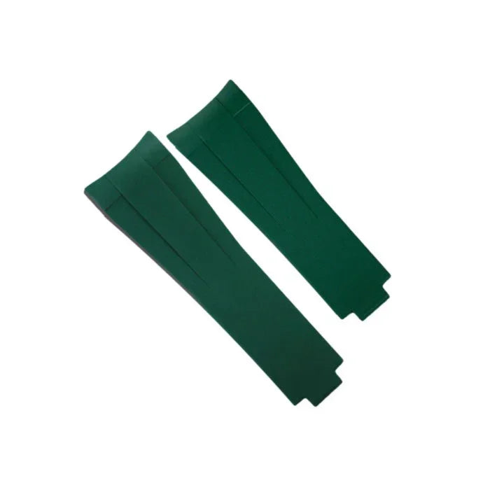 RubberB M104 Pine Green Strap - rubber watch strap