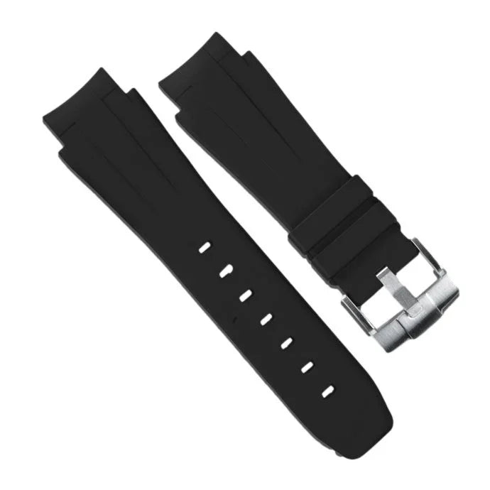 RubberB M207 strap Black with buckle for DSSD 126660 - rubber watch strap