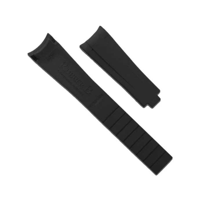 Rubber B Strap M219 Black - rubber watch strap