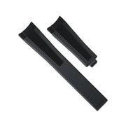 Rubber B Strap M219 Black/Tuxedo Velour - rubber watch strap