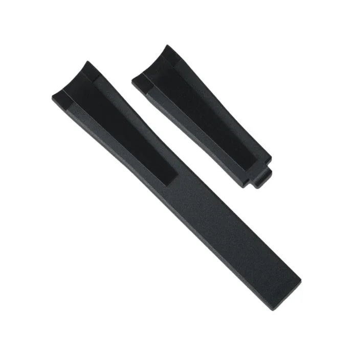 Rubber B Strap M219 Black/Tuxedo Velour - rubber watch strap