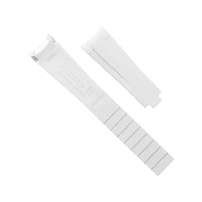 Rubber B Strap M219 White - rubber watch strap